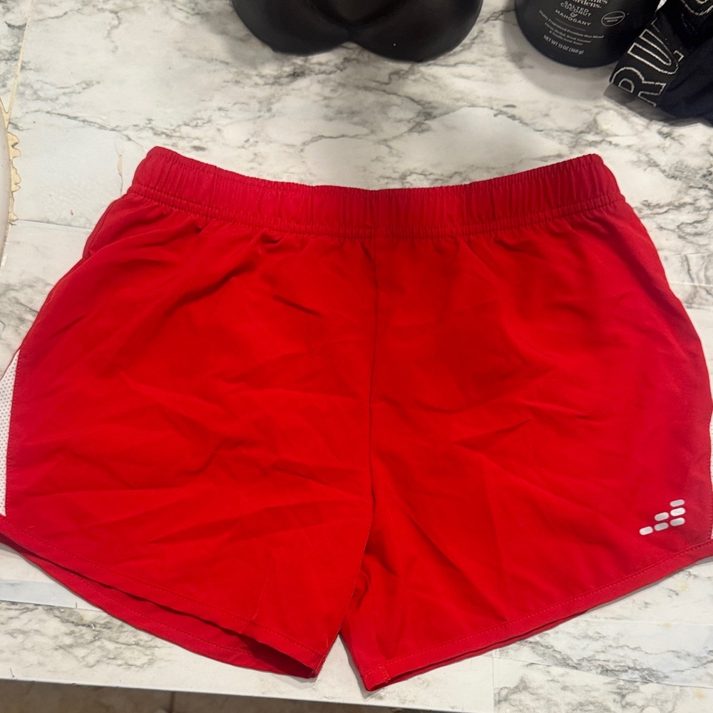 BCG Red and Black Athletic Shorts